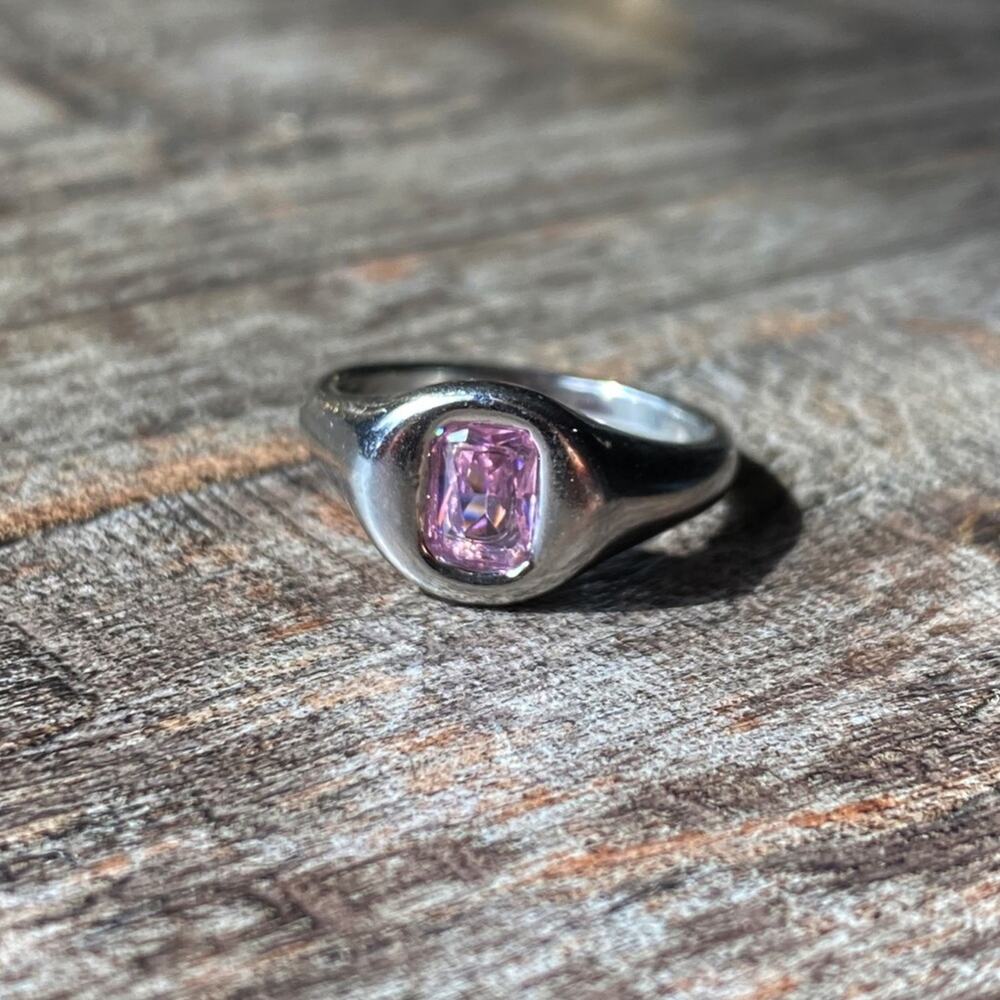 New Pink Gemstone Statement Ring - image 7